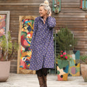 Robe Yuna - Velours milleraies Éclats de myosotis - Quintessence