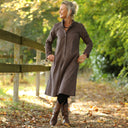 Robe Yuna - Velours milleraies moka - Quintessence