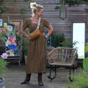 Sac banane Mona - lin ocre version texturée - Quintessence