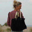 Sac Lisière – Cuir noir & reflets irisés - Quintessence