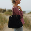 Sac Lisière – Cuir noir & reflets irisés - Quintessence