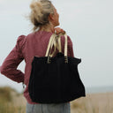 Sac Lisière – Cuir noir & reflets irisés - Quintessence