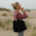 Sac Lisière – Cuir noir & reflets irisés - Quintessence