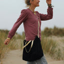 Sac Lisière – Cuir noir & reflets irisés - Quintessence