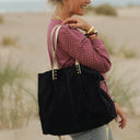 Sac Lisière – Cuir noir & reflets irisés - Quintessence