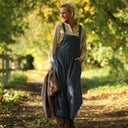 Salopette Isaure - velours côtelé bleu officier - Quintessence