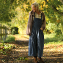 Salopette Isaure - velours côtelé bleu officier - Quintessence