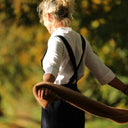 Salopette Isaure - velours côtelé marine - Quintessence