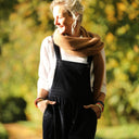 Salopette Isaure - velours côtelé marine - Quintessence