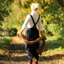 Salopette Isaure - velours côtelé marine - Quintessence