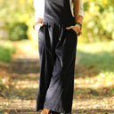 Salopette Isaure - velours côtelé marine - Quintessence