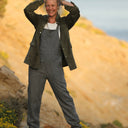 Salopette Mariette en jean gris - Quintessence