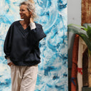 Sweat Ferdinand - bleu marine - version courte - Quintessence