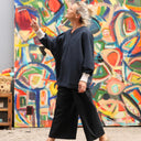 Sweat Ferdinand - bleu marine - version longue - Quintessence