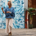 Sweat Ferdinand - bleu officier - version courte - Quintessence