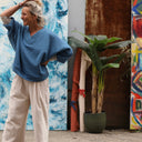 Sweat Ferdinand - bleu officier - version courte - Quintessence