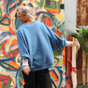 Sweat Ferdinand - bleu officier - version longue - Quintessence