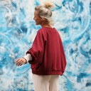 Sweat Ferdinand - cerise noire - version courte - Quintessence