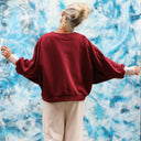 Sweat Ferdinand - cerise noire - version courte - Quintessence