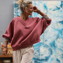 Sweat Ferdinand - rose boisé - version courte - Quintessence