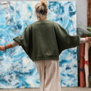 Sweat Ferdinand - vert kaki - version courte - Quintessence