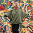 Sweat Ferdinand - vert kaki - version longue - Quintessence