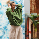 Sweat Ferdinand - vert pistache - version courte - Quintessence