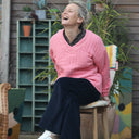 Sweat Gustave - double gaze de coton matelassé rose gourmand - Quintessence