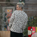 Sweat Gustave - matelassé en double gaze de coton léo ivoire camel - Quintessence