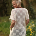 Tunique Elise Coton Crocheté Ivoire | Quintessence