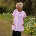 Tunique Elise Coton rayé rose | Quintessence