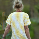 Tunique Elise Coton rayures citron | Quintessence