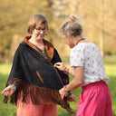 Veste Atlas - Cuir suédé chocolat et bleu marine - Quintessence