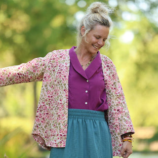 Veste Garance — Jacquard Giverny