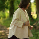 Veste Garance — Jacquard Ivoire doré - Quintessence