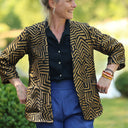 Veste Garance — Jacquard Labyrinthe Solaire - Quintessence