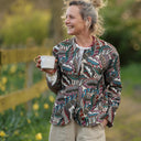 Veste Nathalie Jacquard “Feuillage Vagabond” | Fabriqué en France | Quintessence