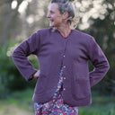 Veste Nathalie prune pailleté | Quintessence