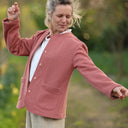 Veste Nathalie terracotta pailleté | Quintessence