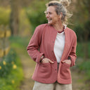 Veste Nathalie terracotta pailleté | Fabriqué en France | Quintessence