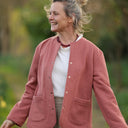 Veste Nathalie terracotta pailleté | Quintessence