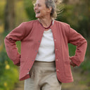 Veste Nathalie terracotta pailleté | Quintessence