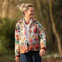 Veste Solveig jacquard floral “Jardin Nomade” | Quintessence