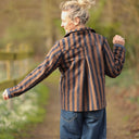 Veste Solveig Jacquard “Rayure Fauve” | Quintessence