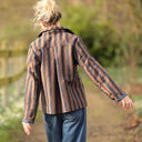Veste Solveig Jacquard “Rayure Fauve” | Quintessence