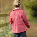 Veste Solveig Jacquard “Roseraie Framboise” | Quintessence
