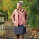 Veste Véga - nid d'abeille terre cuite rosée - Quintessence