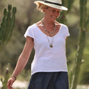 3 Coupons de gaze de coton blanche 55x100 (K29) - Quintessence