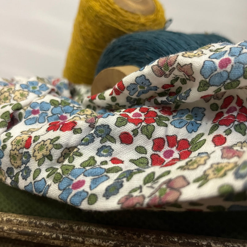 Robe Nola - double gaze de coton fleurs d'été