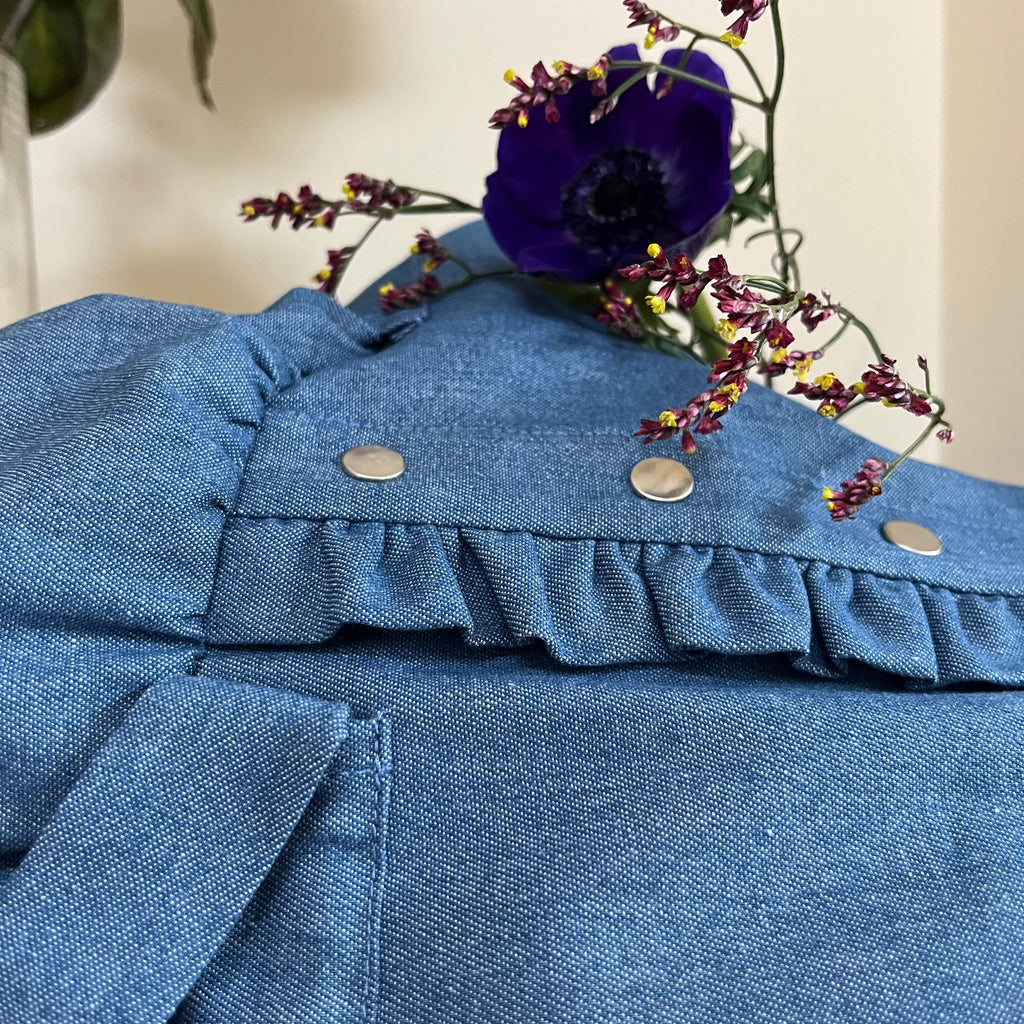 Robe Rose - jean de coton bleu